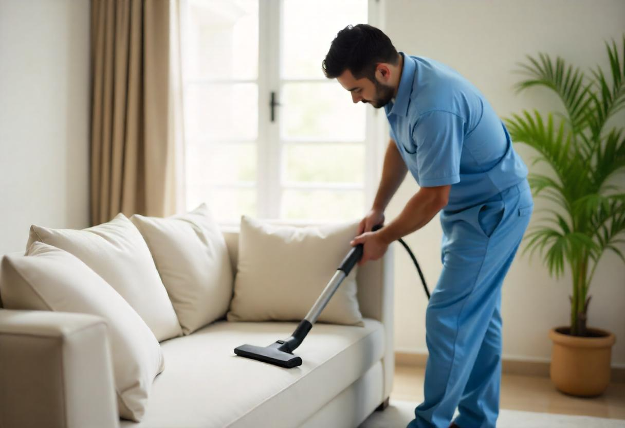 أسرار تنظيف الكنب بعمق دون إتلاف الأقمشة