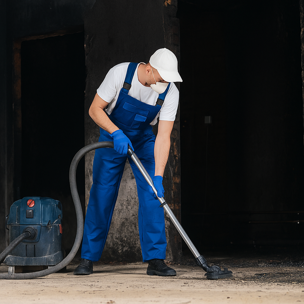 تنظيف المنازل المحروقة